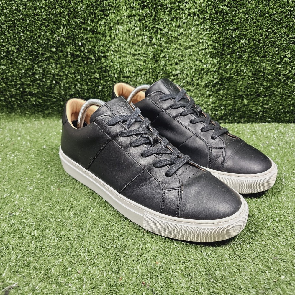 Greats Brooklyn The Royale Black Leather Casual Low Top Sneakers Mens 9.5